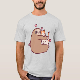 Faulenzer und Katzen sind die besten Freunde T-Shirt