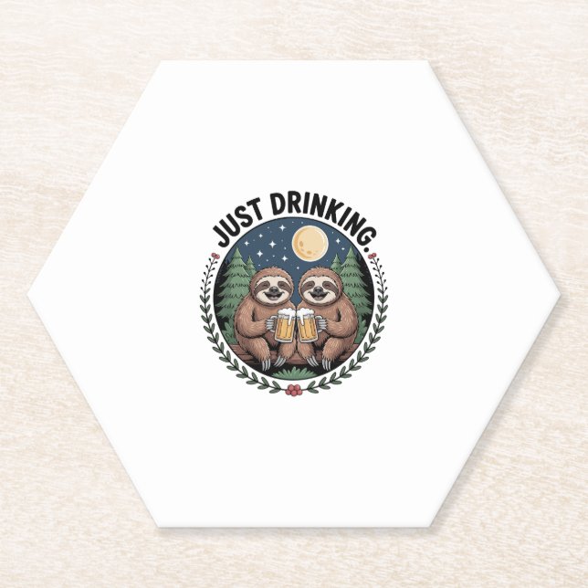 Faulenzerwanderung mit Drinkteam Untersetzer (Vorderseite)