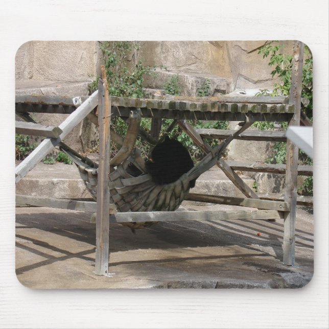 Faulenztag für Bären Mousepad (Vorne)