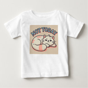 Fauler Cartoon-Kater  Baby T-shirt