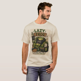 Fauler Frosch Energie Sparmodus Kuscheliger Frosch T-Shirt