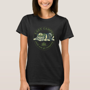 Fauler Katze Scout Camping Sommerlager Süßes Tier T-Shirt