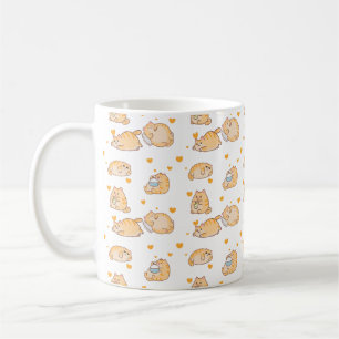 Fauler Orangen-Kater Kaffeetasse