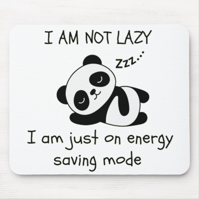 fauler Panda Mousepad (Vorne)