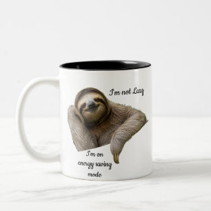 Fauler Verleugnungs-Humor Zweifarbige Tasse