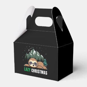 Fauler Weihnachtsfaultier Lustig Geschenkschachtel