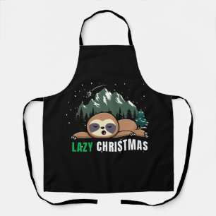 Fauler Weihnachtsfaultier Lustig Schürze