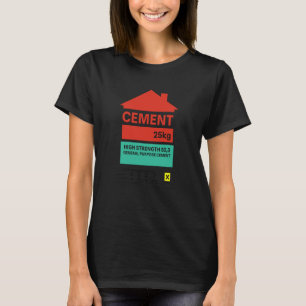 Fauler Zement-Gag-Matching-Katze Gruselig Casual S T-Shirt