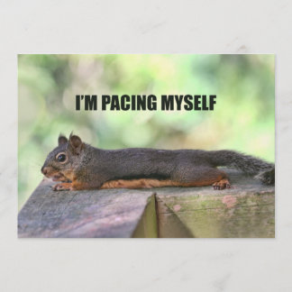 Faules Eichhörnchen-Foto Einladung