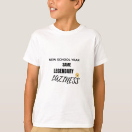 Faules Emoji Zurück zur Schule Shirt