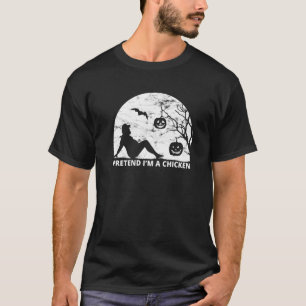 Faules Halloween-Kostüm-Shirt Tun So Als Ob Ich Ei T-Shirt