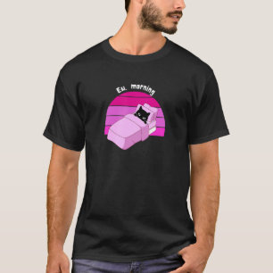 Faules Kätzchen für Mädchen Frauen Schlafendes Kät T-Shirt