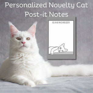 Faules Katzenkunst Personalisiertes Sonderangebot  Post-it Klebezettel