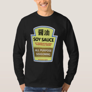 Faules Kostüm T-Shirts Sojasauce-Flasche
