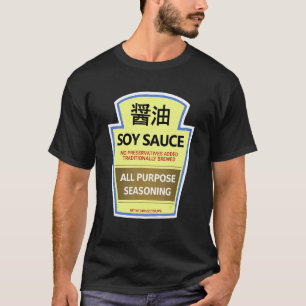 Faules Kostüm T-Shirts Sojasauce-Flasche