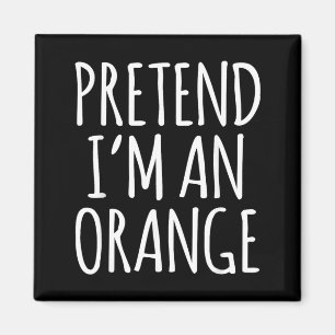 Faules lustiges Halloween-Kostüm-Shirt - Orange Fr Magnet