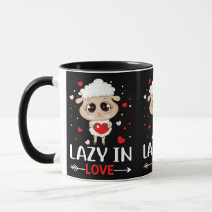 Faules Verliebtes Schaf für Alleinstehende am Vale Tasse