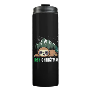 Faules Weihnachtsfaultier Lustig Thermosbecher