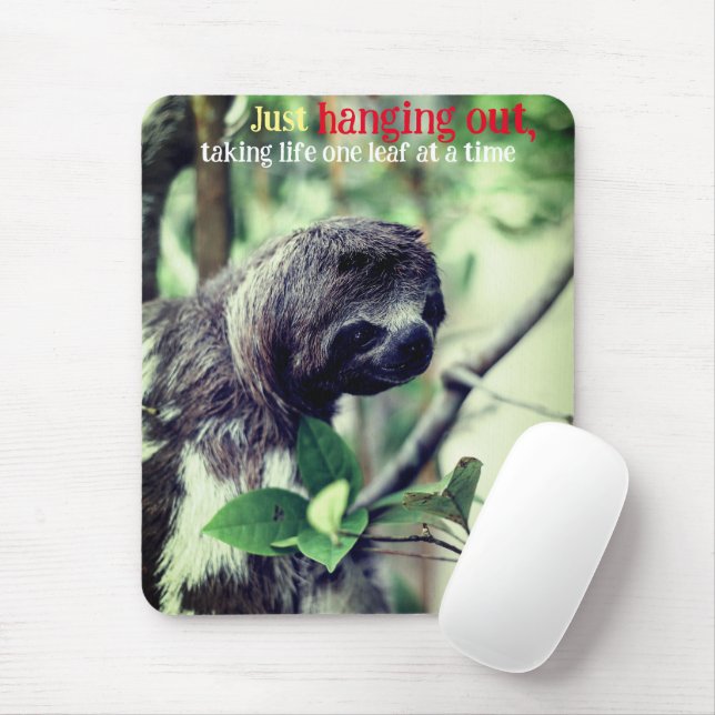 Faulheit im Foto Mousepad (Mit Mouse)