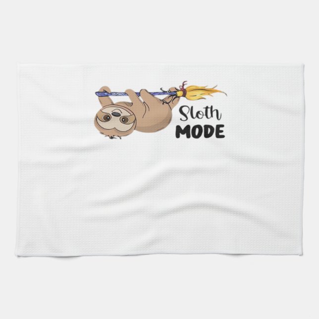 Faulheitsmodus Klassisches T-Shirt Geschirrtuch (Horizontal)
