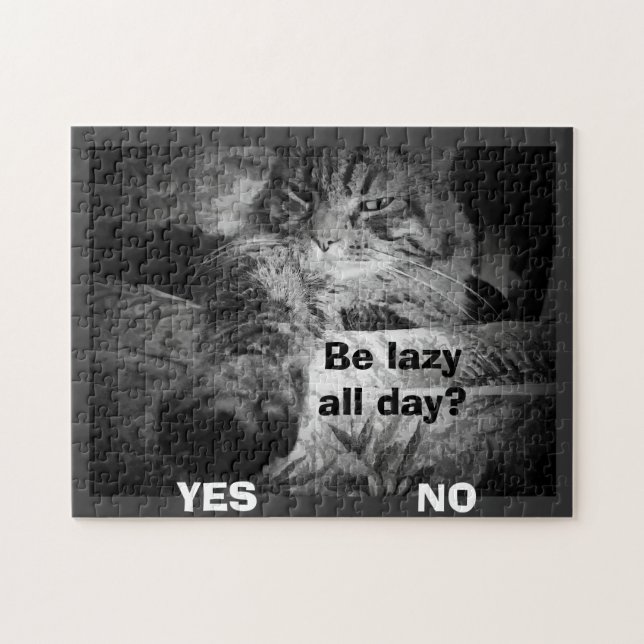 Faulpelz den ganzen Tag? Katzenpicks ja! (Horizontal)