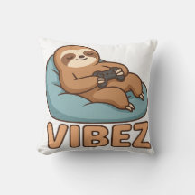 Faulpelz-Gamer-Vibes-Kissen – Chill-Bohnen-Tasche-