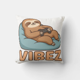 Faulpelz-Gamer-Vibes-Kissen – Chill-Bohnen-Tasche- Kissen