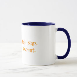 Faulpelz-Tasse – Essen. Schlafen. Wiederholen ☕🐾 Tasse