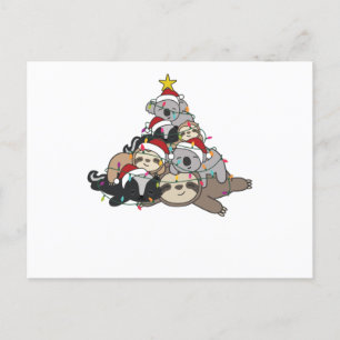 Fault Koala Skunk Christmas Tree Christmas Postkarte