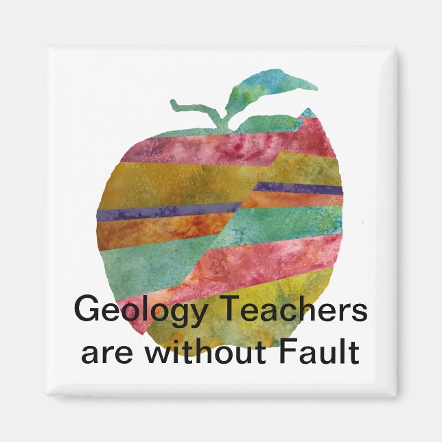 Fault line Apple Magnet (Vorne)