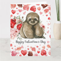 Faultier am Valentinstag