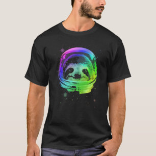 Faultier-Astronaut in Weltraumhelm T-Shirt