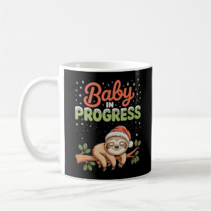 Faultier-Baby in Arbeit Schwanger Schwangerschaft Kaffeetasse
