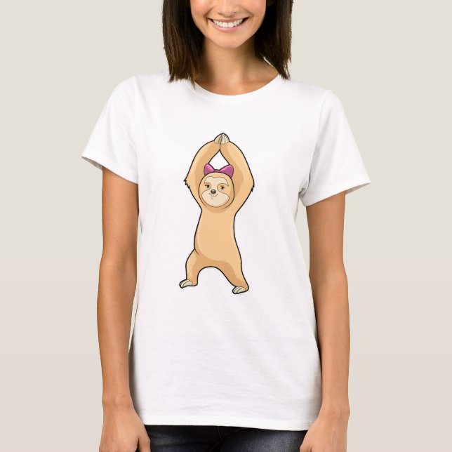 Faultier beim Sport in der Fitness T-Shirt (Vorderseite)