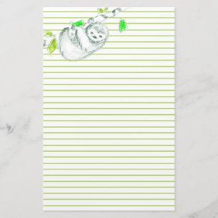 Faultier Briefpapier