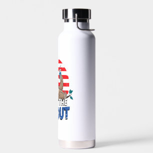 Faultier Chill der 4. patriotische USA Trinkflasche