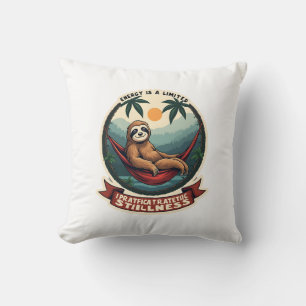 Faultier-Dinosaur-Vintage-Retro-Fahr-Grafik Kissen