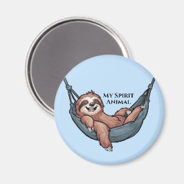 Faultier entspannt magnet
