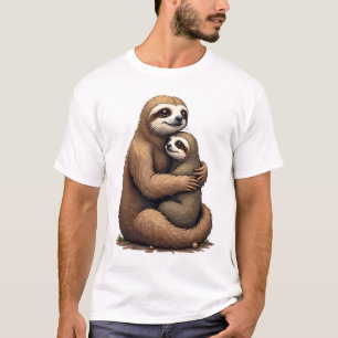 Faultier-Erbe-Druck Gravur-Shirt 3 T-Shirt
