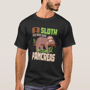 Faultier faules Pankreas T1D Diabetes T-Shirt