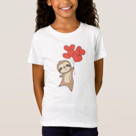 Faultier für Valentinstag Niedliche Tiere mit Herz T-Shirt