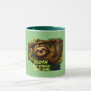Faultier gegen Stress, Free Soul Tasse