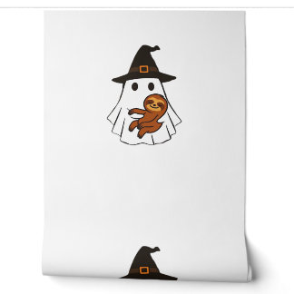 Faultier Halloween Geist Hexenhut Tierliebhaber Ju Tapete
