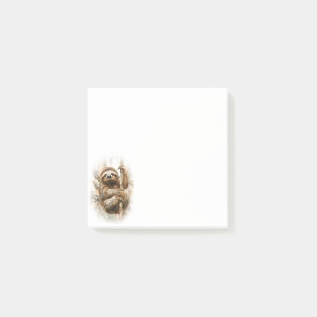 Faultier im Regenwald Post-it Klebezettel (Vorderseite)