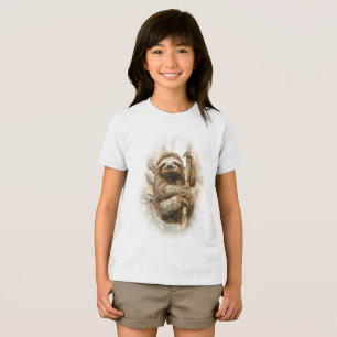Faultier im Regenwald Tri-Blend Shirt