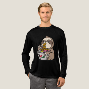 Faultier isst Ramen Tri-Blend Shirt