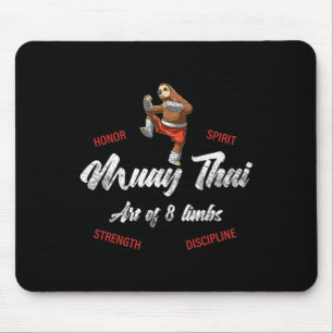 Faultier Kämpfer - Muay Thai Thai Boxen Und Kickbo Mousepad