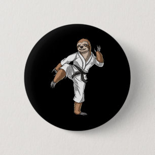 Faultier Karate Kickboxen Taekwondo Muay Thai Mart Button