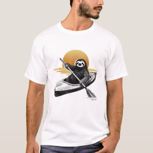 Faultier Kayaking Kayak, Paddler, Kanu Paddling T- T-Shirt