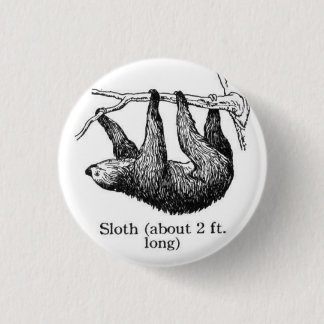 Faultier-Knopf Button